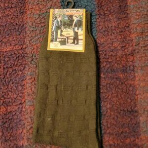 VINTAGE MENS BROWN DRESS SOCKS
